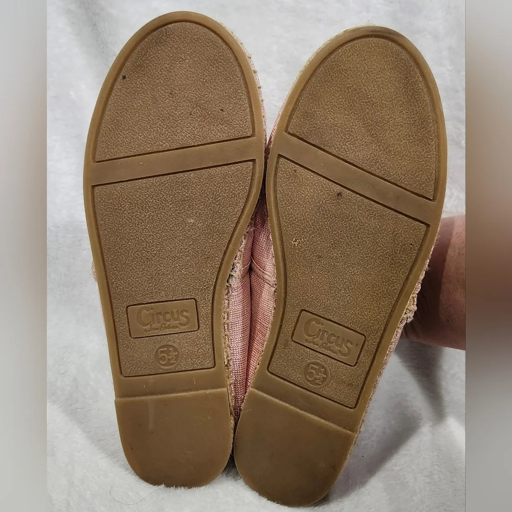 Sam Edelman Circus Leni Queen Bee Pink Espadrille Flats Women's Size 5.5